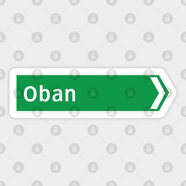 New Zealand Road Signage - Oban (Southland/Otago) Sticker by 4amStudio